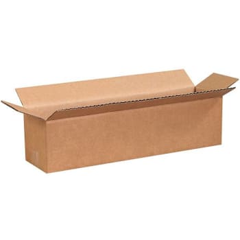 Box Partners Long Corrugated Boxes 16"X4"X4" Kraft Package Of 25