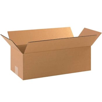 Box Partners Long Corrugated Boxes 18"X8"X4" Kraft Package Of 25