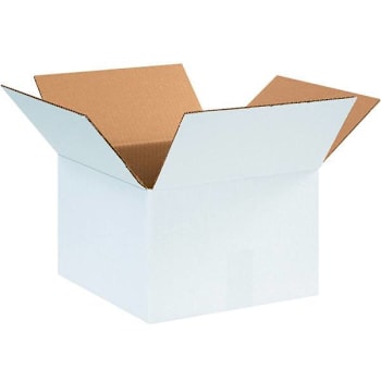Image for Box Partners Corrugated Boxes 12"X12"X8" White Package Of 25 from HD Supply