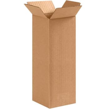 Image for Box Partners Tall Corrugated Boxes 4"X4"X10" Kraft Package Of 25 from HD Supply