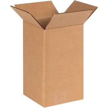 Box Partners Tall Corrugated Boxes 6"X6"X10" Kraft Package Of 25