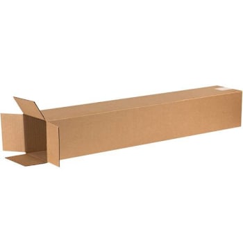 Box Partners Tall Corrugated Boxes 6"X6"X38" Kraft Package Of 25