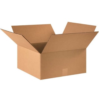 Box Partners Corrugated Boxes 15"X15"X7" Kraft Package Of 25