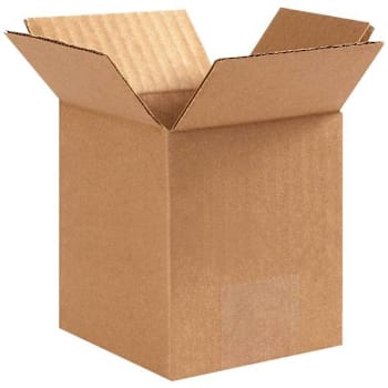 Box Partners Corrugated Boxes 4"X4"X6" Kraft Package Of 25