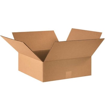 Image for Box Partners Flat Corrugated Boxes 16"X16"X5" Kraft Package Of 25 from HD Supply