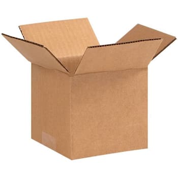 Box Partners Corrugated Boxes 5"X5"X4" Kraft Package Of 25