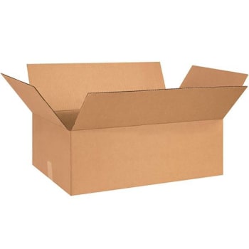 Box Partners Flat Corrugated Boxes 26"X15"X7" Kraft Package Of 20