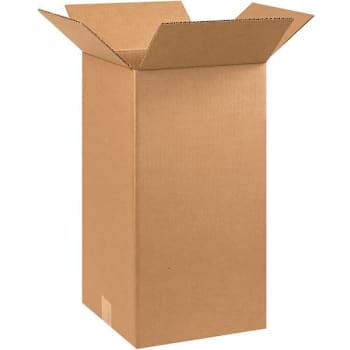Box Partners Tall Corrugated Boxes 10"X10"X20" Kraft Package Of 25