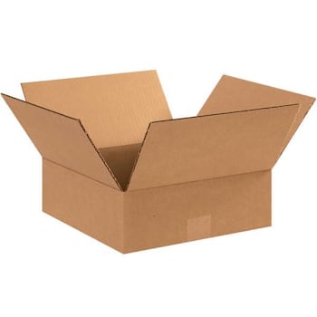 Image for Box Partners Flat Corrugated Boxes 11"X11"X4" Kraft Package Of 25 from HD Supply