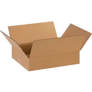 Box Partners Flat Corrugated Boxes 14"X11"X3" Kraft Package Of 25