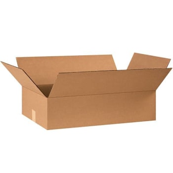 Box Partners Flat Corrugated Boxes 24"X14"X6" Kraft Package Of 25