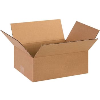 Box Partners Flat Corrugated Boxes 13"X10"X5" Kraft Package Of 25
