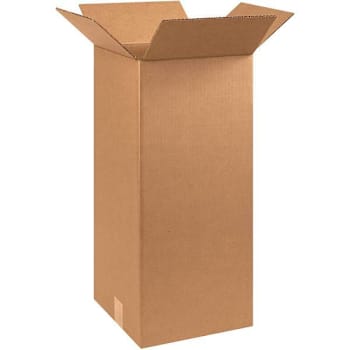 Box Partners Tall Corrugated Boxes 10"X10"X24" Kraft Package Of 25