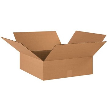 Image for Box Partners Flat Corrugated Boxes 18"X18"X6" Kraft Package Of 20 from HD Supply