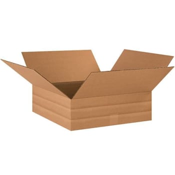 Box Partners Multi-Depth Corrugated Boxes 18"X18"X6" Kraft Package Of 20