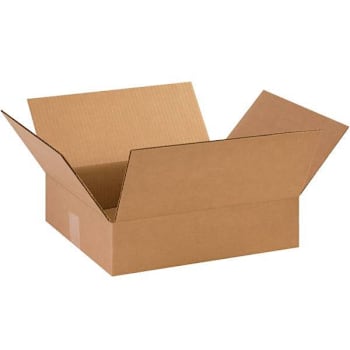 Box Partners Flat Corrugated Boxes 14 3/8"X12"X3 1/2" Kraft Package Of 25