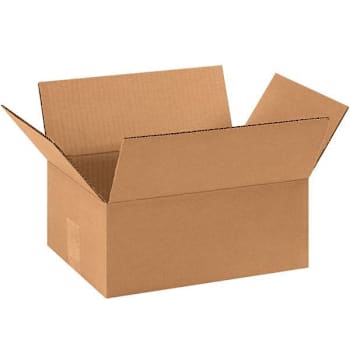 Box Partners Flat Corrugated Boxes 11"X8"X4" Kraft Package Of 25