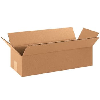 Box Partners Long Corrugated Boxes 16"X6"X4" Kraft Package Of 25