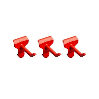 Toolflex One Universal Hook Requires Rail Red Package Of 3