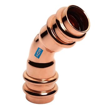 Mueller Streamline 3/8 OD ACR Pxp Lr 45 Ell Package Of 5