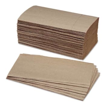 Ability One Skilcraft Folded Paper Towels, 1-Ply, 9.25 X 10.75, Package Of 16