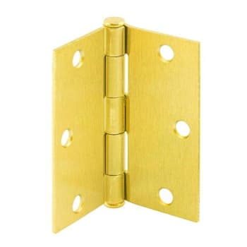 Image for Prime-Line 3-1/2" Residential Pivot Door Hinge, Satin Brass, Package Of 12 from HD Supply