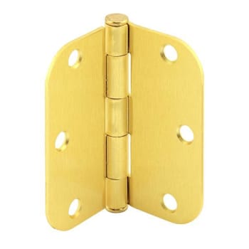 Prime-Line 3-1/2" Residential Pivot Door Hinge, Satin Brass, Package Of 12
