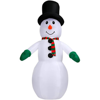 Fraser Hill Farm 10' Pre-Lit Inflatable Snowman