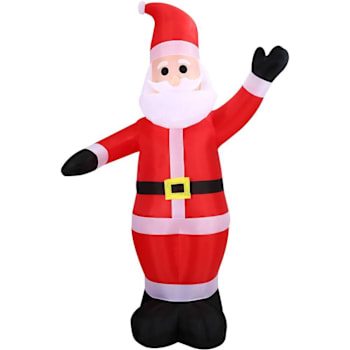 Fraser Hill Farm 10' Pre-Lit Inflatable Santa