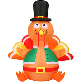 Fraser Hill Farm 6' Inflatable Turkey With Lights