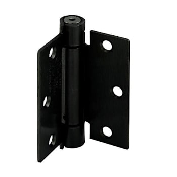 Prime-Line 3-1/2" Spring Door Hinge, Commercial, Matte Black Package Of 3