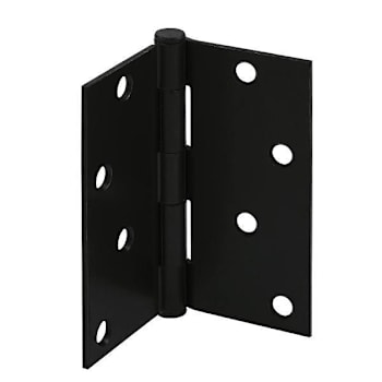 Prime-Line 4" Pivot Door Hinge, Residential, Matte Black Package Of 3