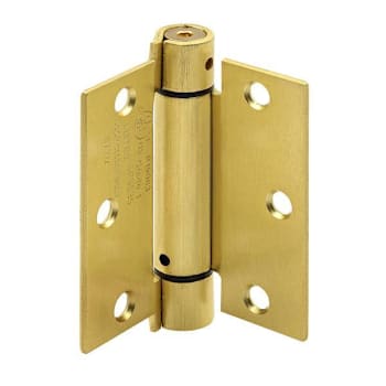 Image for Prime-Line 3-1/2" Spring Door Hinge, Commercial, Satin Brass Package Of 3 from HD Supply