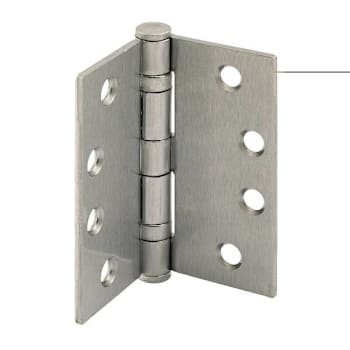 Prime-Line 4" Pivot Door Hinge, Commercial, Satin Nickel Package Of 3