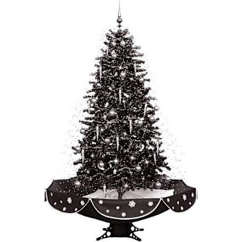 Image for Fraser Hill Farm Let It Snow 75" Musical Christmas Tree With Black Umbrella Base from HD Supply