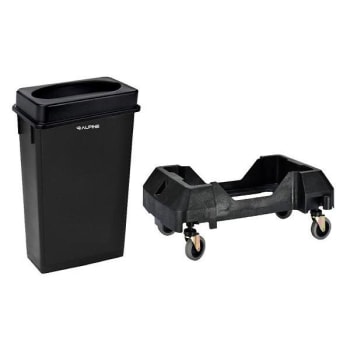 Image for Alpine Industries 23 Gallon Commercial Trash Can Includes Swing Lid And Dolly from HD Supply