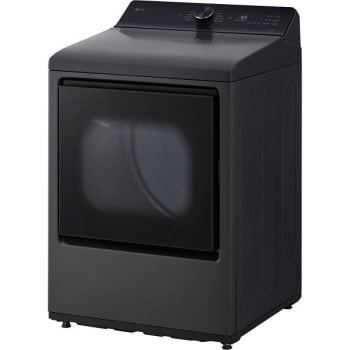 LG 7.3-Cu. Ft. Ultra Large Capacity Smart Electric Dryer In Platinum Black