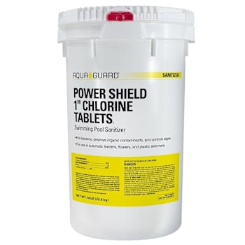 Aquaguard Power Shield 1" Chlorine Tablets, 50 Lb