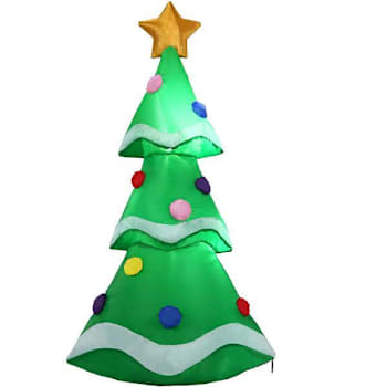 Fraser Hill Farm 2' Pre-Lit Inflatable Tabletop Christmas Tree