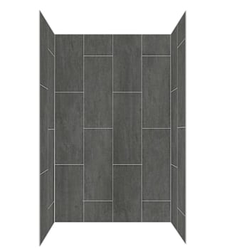 Seasons 48"X34"X78" 4 Pc Glue-Up Alcove Shower Wall Surround In White Slate