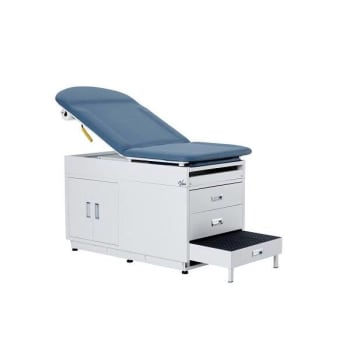 Viva Comfort Premium Steel Exam Table Blue