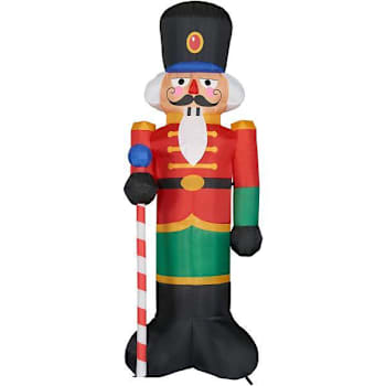 Image for Fraser Hill Farm 10' Pre-Lit Inflatable Nutcracker from HD Supply