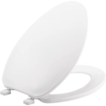 Image for Bemis Elongated Plastic Toilet Seat In White Case Of 10 from HD Supply