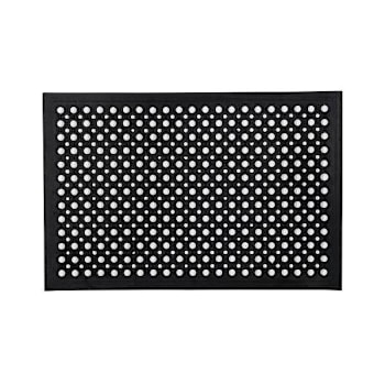 Floortex Doortex® Open-Top Black Anti-Fatigue Mat 40"X60"