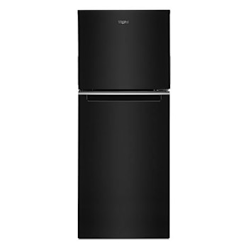 Whirlpool ENERGY STAR 11.6 cu. ft. 24. In. W Top Freezer Refrigerator, Black