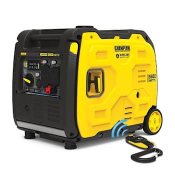 Image for Champion 5500-Watt Wireless Remote Start Rv Ready Portable,verter Generator from HD Supply