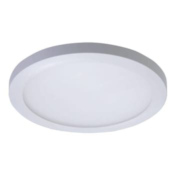 Halo Smd 6" Round Surface Mount Downlight, 600 Lumen, Selectable Cct, White