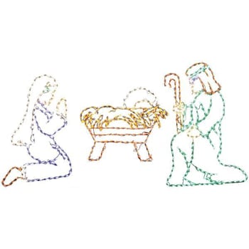 Image for Fraser Hill Farm Giant Outdoor Nativity Set In LED Lights, 3 Piece from HD Supply