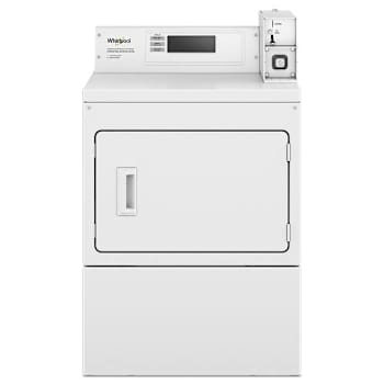 Whirlpool Commercial 7.4 Cu. Ft. Electric Dryer With Coin Drop/Coin Box, White