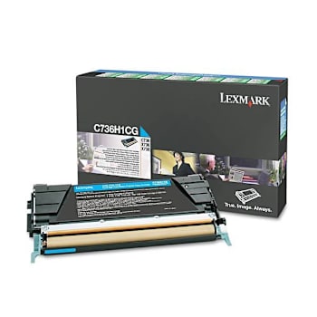 Lexmark Return Program High-Yield Toner 10,000 Page-Yield Cyan